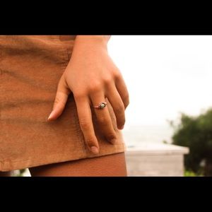 Handmade Copper Wire-wrapped Amazonite Ring